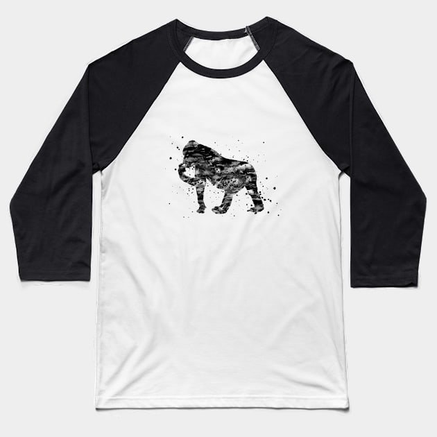 Gorilla Baseball T-Shirt by RosaliArt